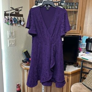 City Chic Purple Dress